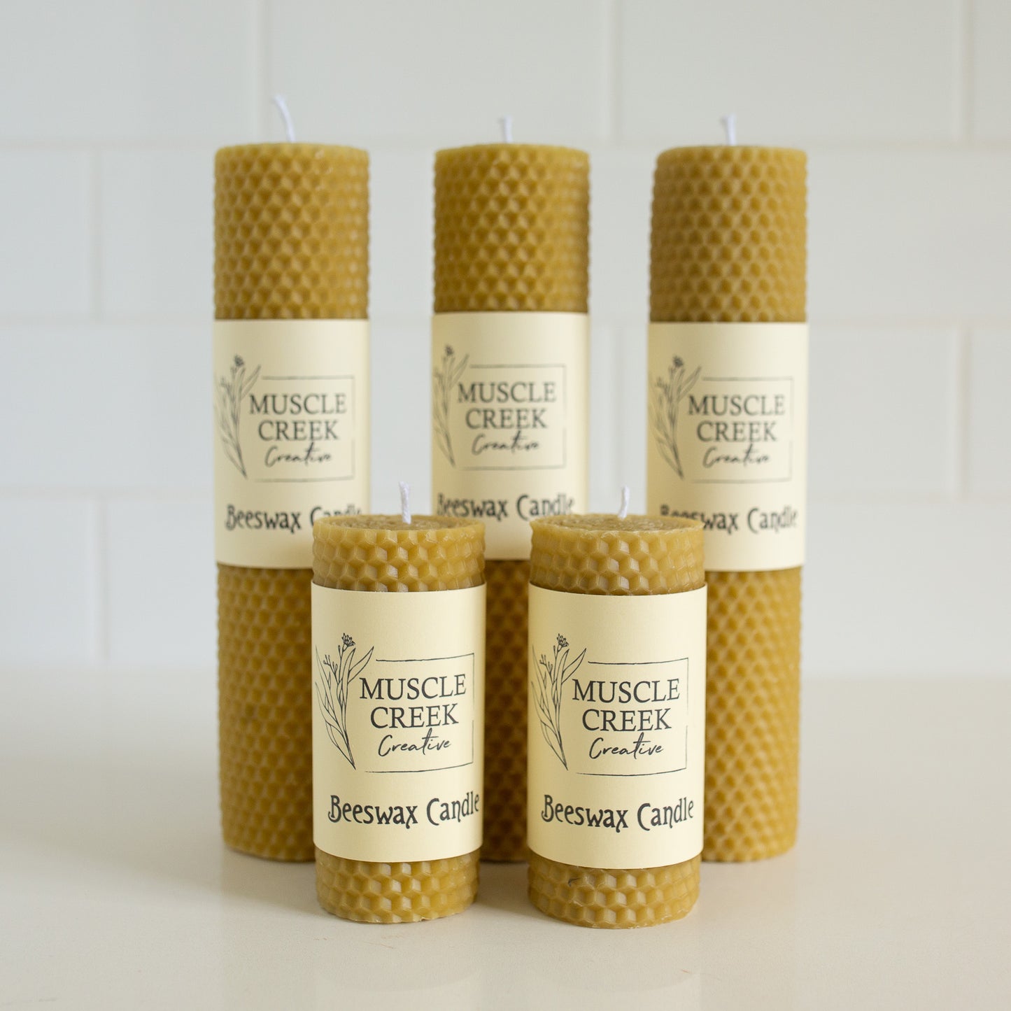 Hand Rolled Beeswax Candle