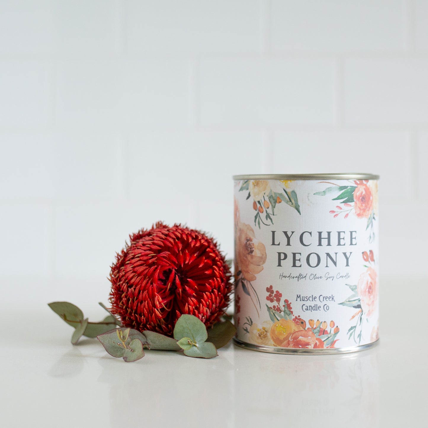 Lychee Peony Olive Soy Candle