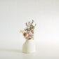 Muscle Creek Creative® Dried Pastel flowers in white pot