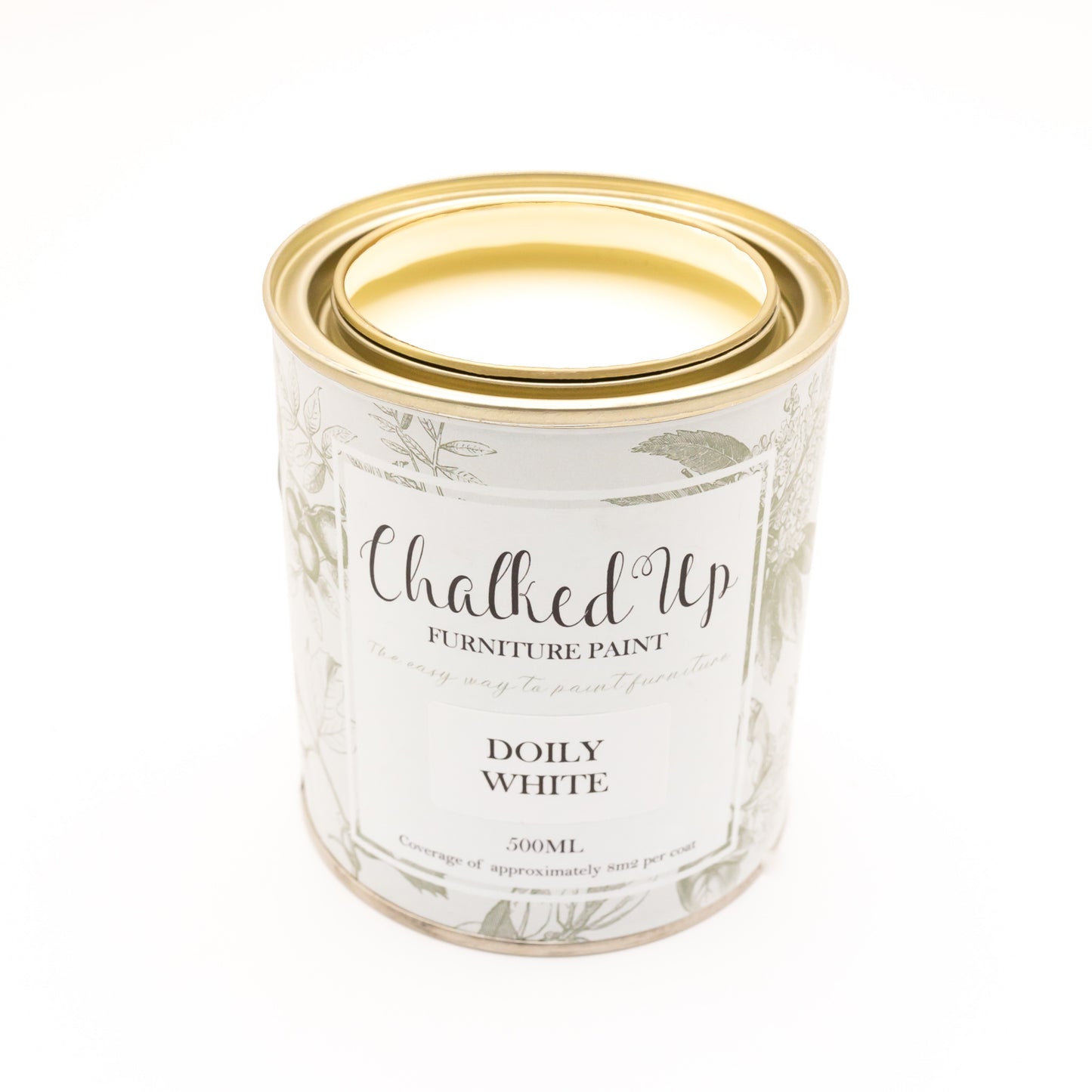 Chalked Paint - Doily white