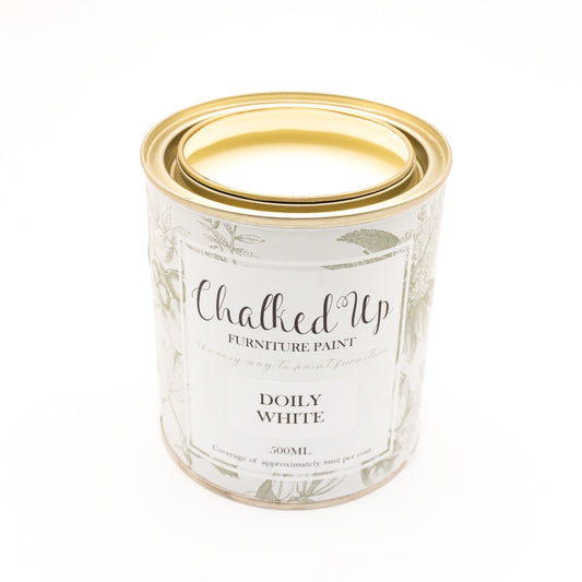 Chalked Paint - Doily white