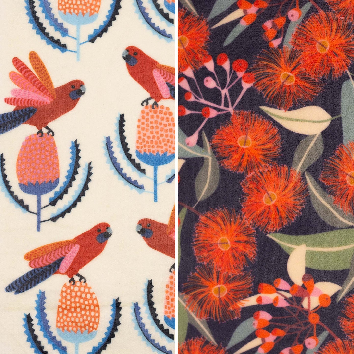 Beeswax Wraps - Jocelyn Proust - Rosella/Orange Blossom (2 Pack Small Set)